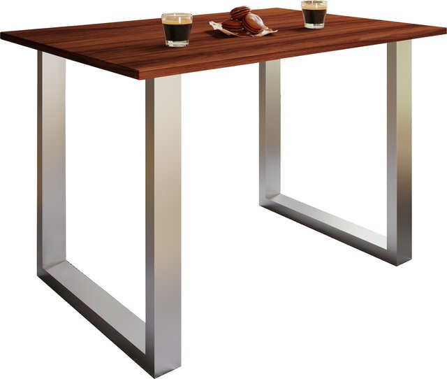 VCM Esstisch Xona U aus Holz in Braun mit zeitlosem Design, B/T/H: 80 x 50 x 76 cm - Bild 1