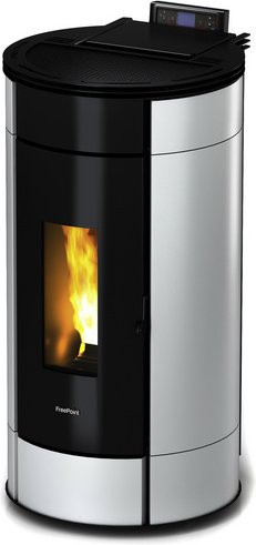 Freepoint Pelletofen Globe in Weiß mit 10,5 kW Leistung und WLAN-Funktion - Bild 3