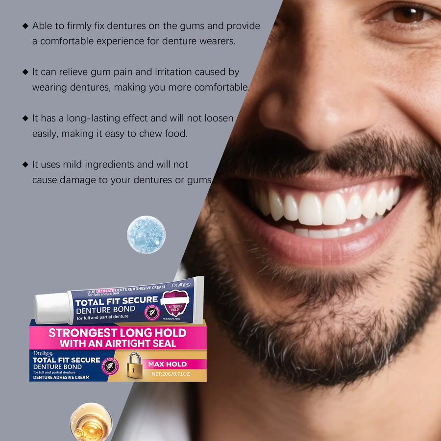 Prothesenkleber-Fixiercreme, Unisex - Bild 2