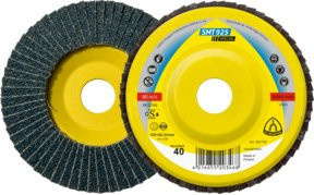 Klingspor Schleifmopteller SMT 925 in Gelb mit Korn 80, Durchmesser: 11,5 cm, Bohrung: 2,223 cm - Bild 1