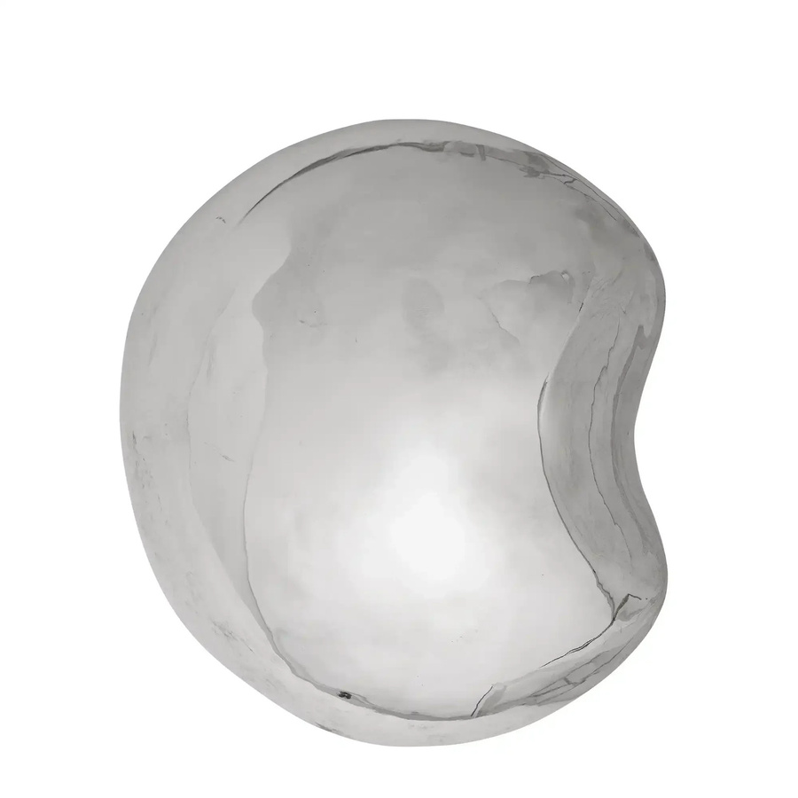 Bloomingville Wanddekoration Bobby aus Keramik in Silber, Durchmesser: 21 cm - Bild 1