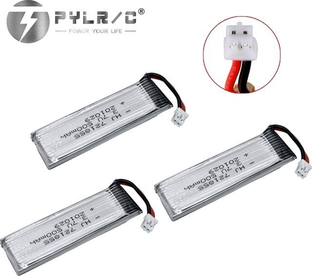 TERFPV Lipo-Akku 1S mit PH2.0-Stecker 3,7V 4,2V 500mAh für RC Helicopter und Drohnen in Silber - Bild 1