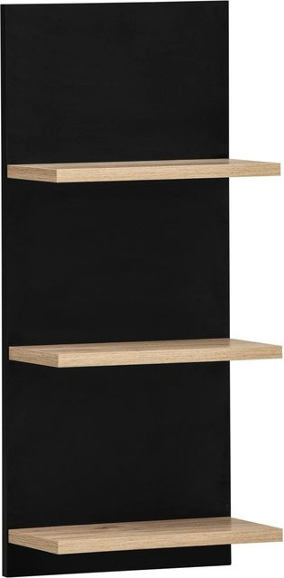 Schildmeyer Regal Emmik modern in Schwarz-Eiche, B/H/T: 30,3 x 70,2 x 17,5 cm - Bild 1