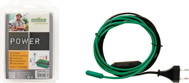 Romberg Heizkabel S mit 14,5 Watt und 3,5 m Länge für Zimmergewächshäuser, Indoor und Outdoor - Bild 1