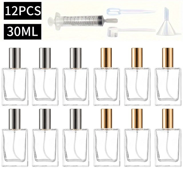 MUB Glasflaschen mit Sprühflaschen und Zubehör, 12 Stück, 30 ml - Bild 1