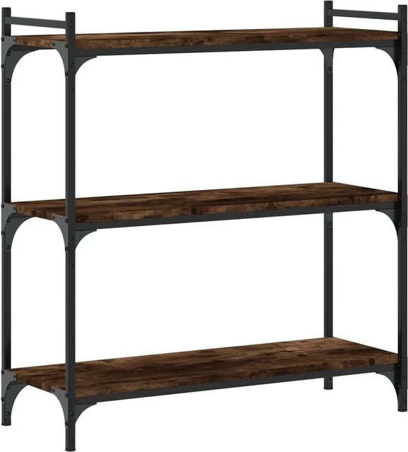 vidaXL Bücherregal im Industrial Design mit 3 Böden in Braun, B/T/H: 80 x 30 x 86 cm - Bild 1