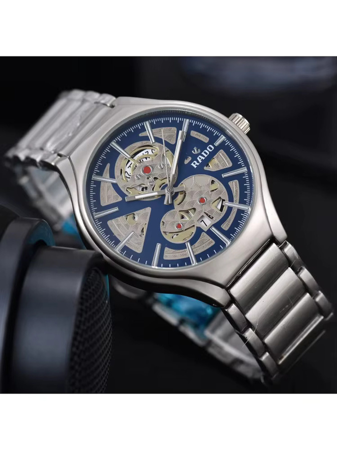 Rado Armbanduhr, Quarz, Edelstahl, Blau, Herren - Bild 2