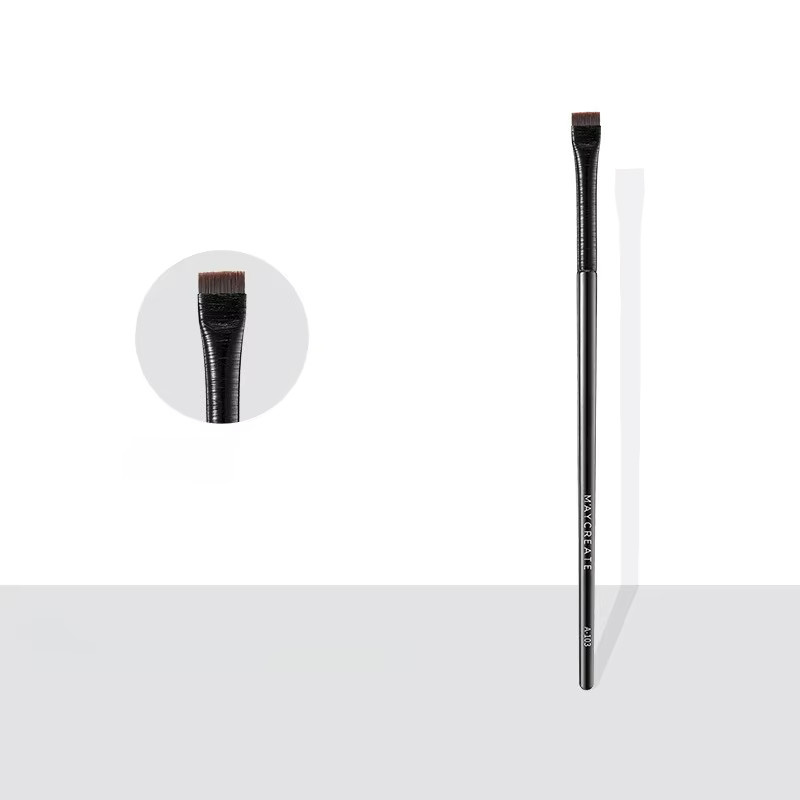 Eyeliner-Pinsel mit abgeschrägtem Kopf, Augenbrauenpinsel, Puderpinsel - Bild 2