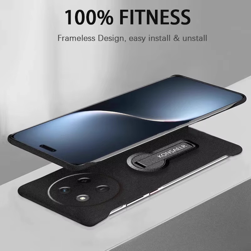 Rahmenlose Schutzhülle aus mattem Rock Sand PC für Huawei Mate 70 60 50 40 30 Pro in Schwarz und Blau - Bild 2
