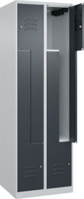 C+P Z-Spind Classic PLUS Spind mit 4 Fächern, Grau und Anthrazit, H x B x T: 185 x 60 x 50 cm - Bild 1