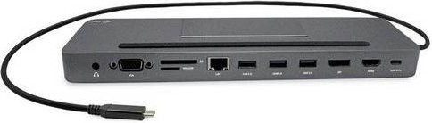 i-tec Dockingstation USB-C und Thunderbolt 3, ergonomisches Metal-Design für Triple 4K, Grau - Bild 2