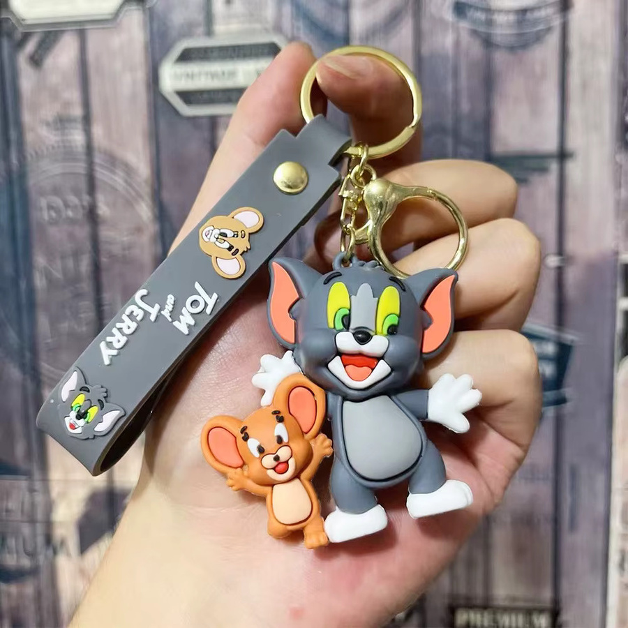 HUGKIS Tom und Jerry Schlüsselanhänger, Kawaii, Rucksack-Dekoration - Bild 4