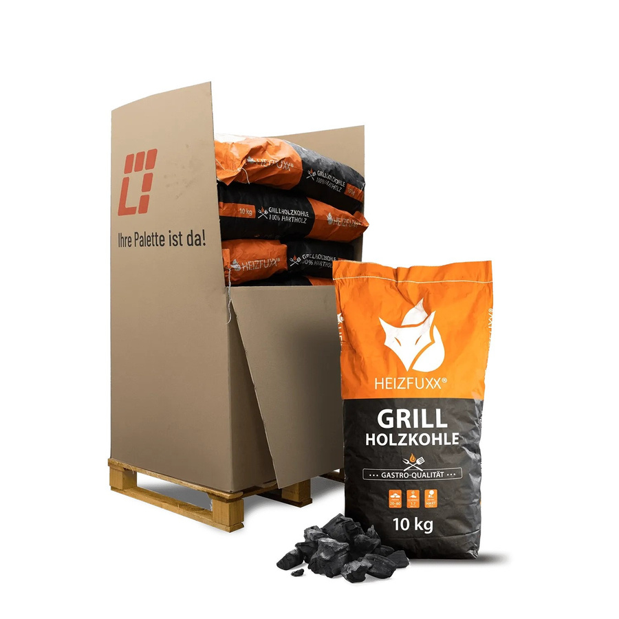 Heizfuxx Holzkohle aus Hartholz in Gastro-Qualität, 120 kg (12 x 10 kg) - Bild 2