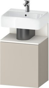 Duravit Waschtischunterschrank Qatego in Weiß Matt und Taupe, B/T/H: 44 x 35 x 64,5 cm - Bild 1