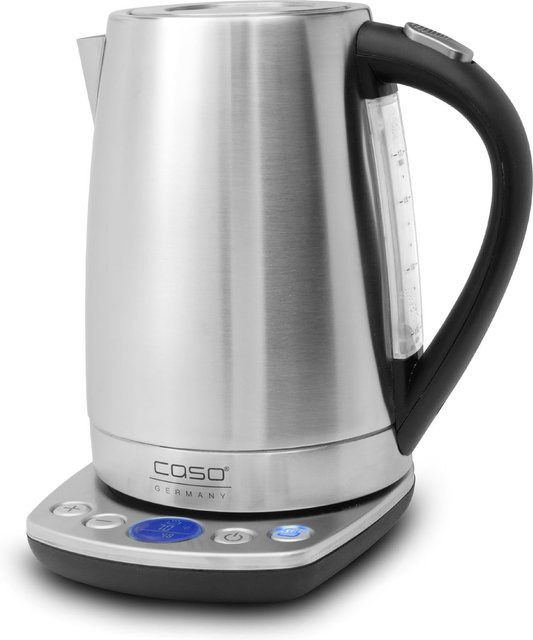 Caso WK 2200 Elektrischer Wasserkocher aus Edelstahl in Silber mit Touch-Display - Bild 1