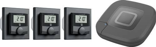 Homematic IP Starter Kit smarte Fußbodenheizung in Anthrazit und Grau (HmIP-HAP2-A + HmIP-BWTH-A) - Bild 1