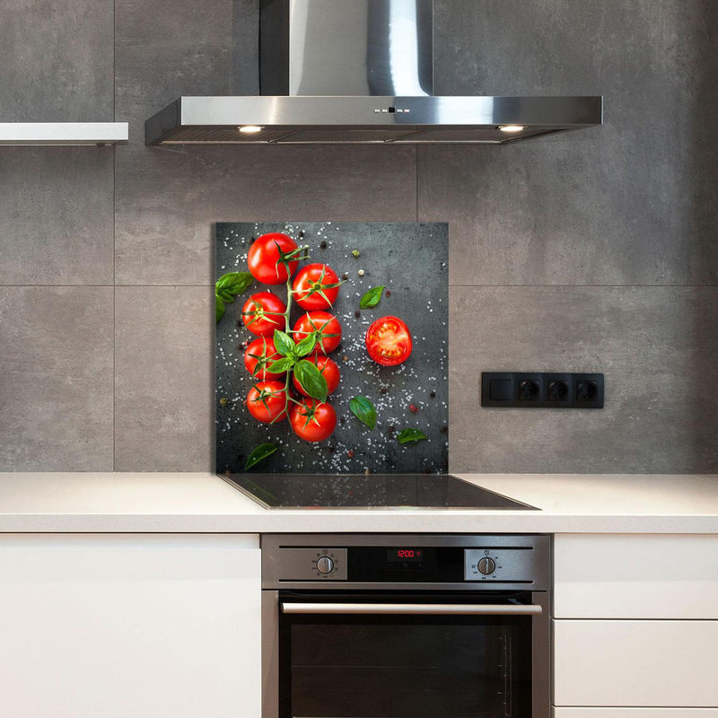 Küchenrückwand aus Acrylglas mit Tomaten-Motiv in Rot, B: 60 cm, H: 65 cm - Bild 2