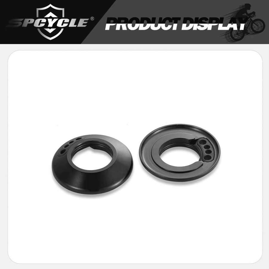 Spcycle wasserdichte Headset-Abdeckung mit vier Leitungslöchern in Schwarz, Außendurchmesser: 57 mm, Innendurchmesser: 28,6 mm, für vollständig integrierte Kabelrahmen - Bild 2