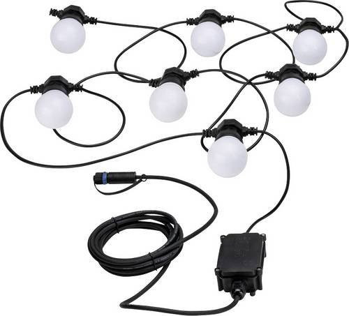 Paulmann Plug & Shine LED-Lichterkette 94165, warmweiß, Weiß/Schwarz, 1,4W, erweiterbar - Bild 1