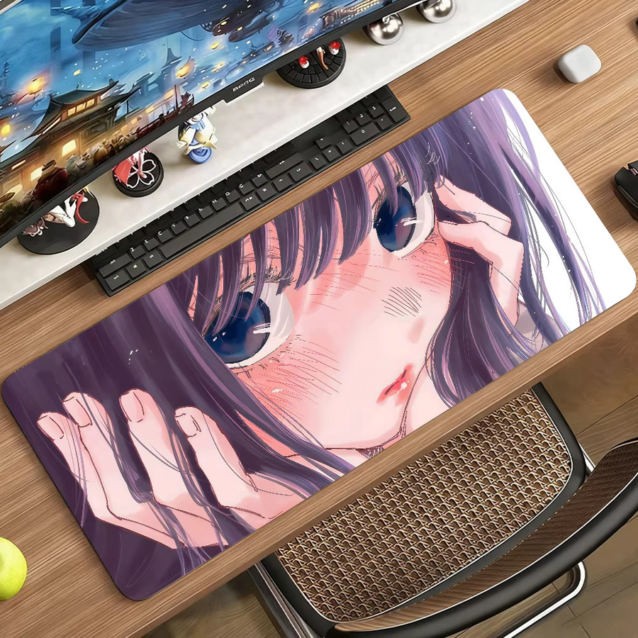 Anime Kaoruko Waguri Mauspad in Multicolour, rutschfeste Schreibtischunterlage aus Gummi für PC und Laptop - Bild 3