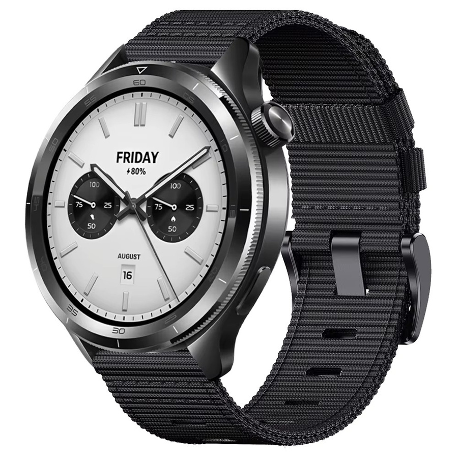 Xiaomi Uhrenarmband Nylon, 22mm, Schwarz, Unisex - Bild 1