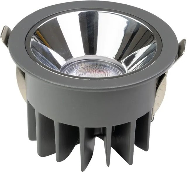 ENOVALITE LED Einbaustrahler 12W CCT Warm-Kaltweiß Grau IP65 Wassergeschützt Deckeneinbauleuchte für Außenbereich und Badezimmer - Bild 1