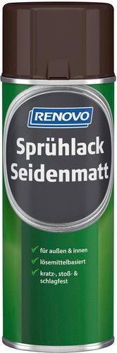 RENOVO Sprühlack für Holz, Schokobraun RAL 8017, seidenmatt, 400 ml - Bild 1