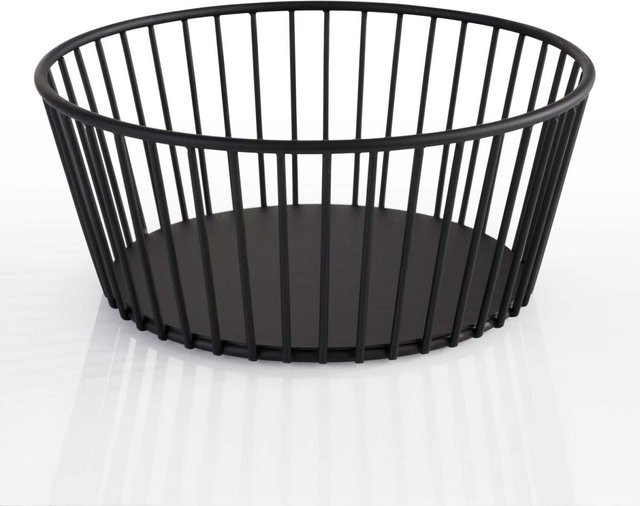 APS Korb URBAN aus Metall, rund, schwarz, B/T/H: 20 x 20 x 20 cm - Bild 1