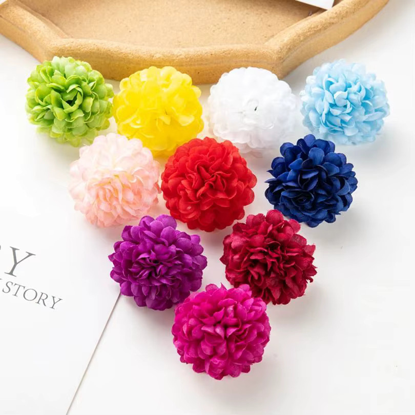 TTCY Künstliche Hortensien Blumen in Multicolor für Hochzeit, Festival und DIY Dekoration, 50 Stück - Bild 3