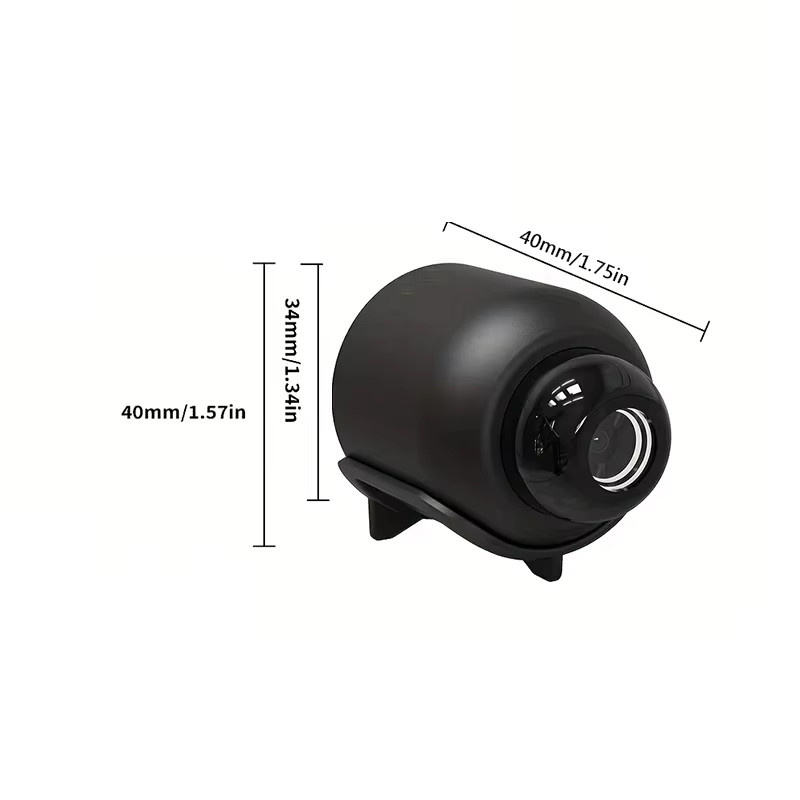 Regaton X5 Mini-Kamera 1080P mit Nachtsicht, Bewegungserkennung und WLAN in Schwarz - Bild 5