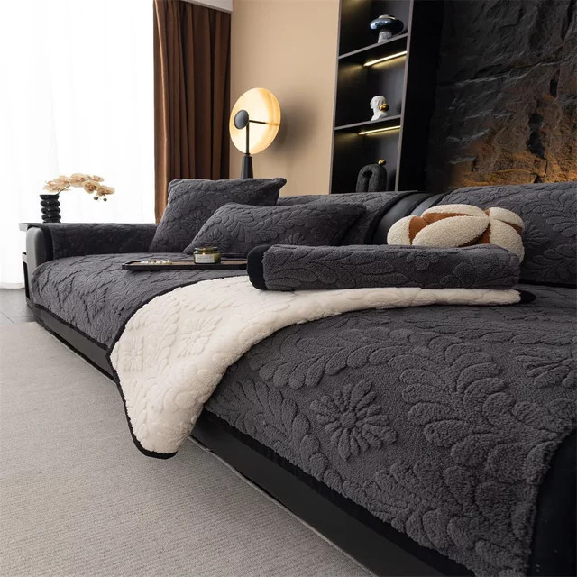 Sofabezug aus wassergewaschener Baumwolle von Jingyan Xijie als rutschfeste und staubdichte Rückenlehne für dein Sofa - Bild 1