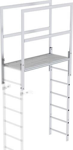 MUNK Günzburger Steigtechnik Aluminium Überstieg in Silber - Bild 1