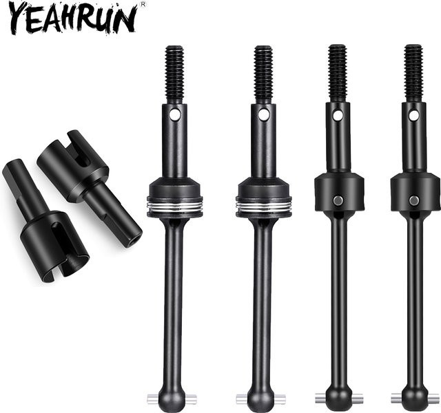 YEAHRUN Stahl CVD/Diff-Antriebsbecher, 2-teiliges Set, Zubehör für Tamiya TT02 1/10 RC Drift Car - Bild 1
