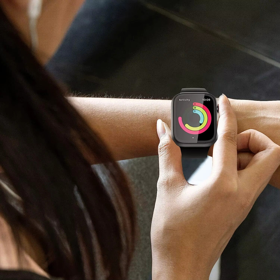 NYFundas Displayschutzfolie aus gehärtetem Glas für Apple Watch, transparent - Bild 4