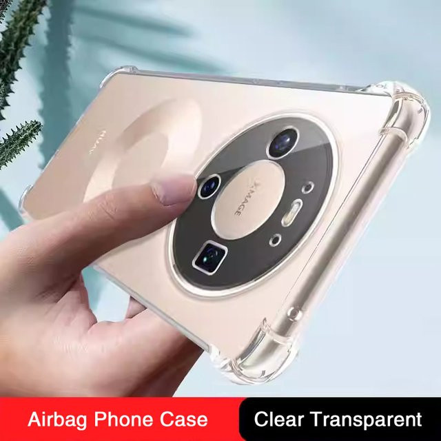 Stoßfeste Airbag Handyhülle aus Silikon für Huawei Mate Serie in Transparent - Bild 1