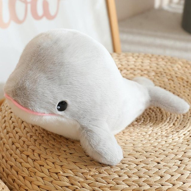 Meerestiere Delfin Wal Puppe Plüschtier Robbe Hai Schwertwal, Plüsch / Textil, 28cm - Bild 1