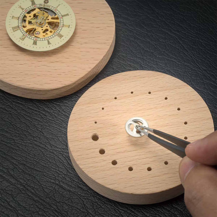 OAKCHARM Uhrenbox aus Buchsbaumholz, Uhrenreparaturwerkzeug - Bild 2