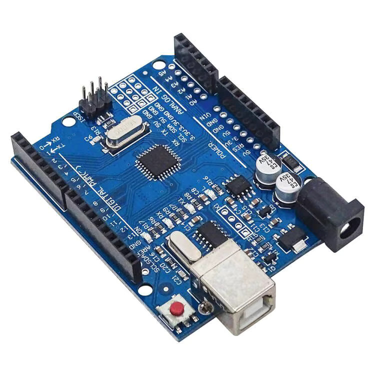 HZWDONE UN0 R3 Board ATmega328P Entwicklungsboard mit Stiftleiste und Kabel in Blau, kompatibel mit Arduino IDE-Projekten - Bild 2