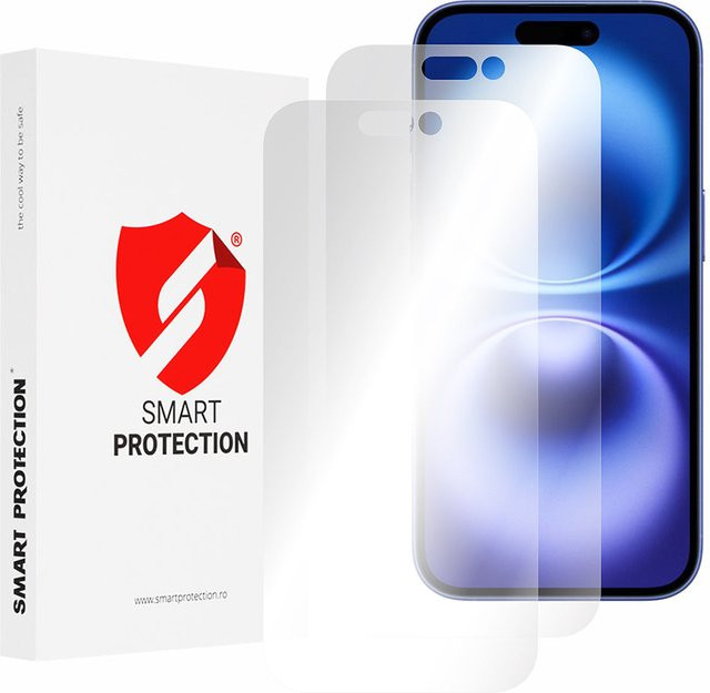 Smart Protection Premium Classic Displayschutzfolie für Apple iPhone 16, transparent, 2er Set - Bild 1