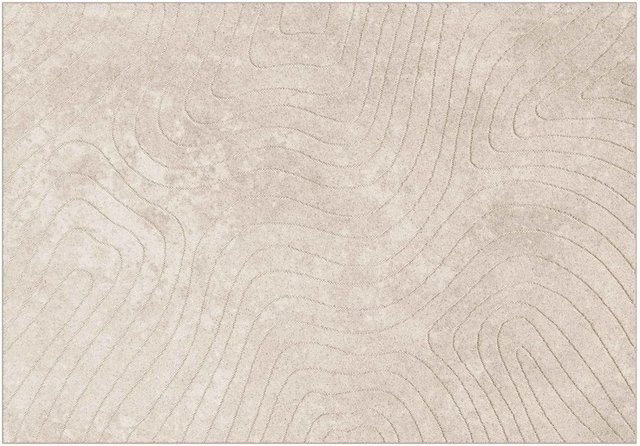 vidaXL Bereichsteppich PALMERAS in Beige, modern und abstrakt, aus Polyester, B/T: 200 x 140 cm - Bild 1