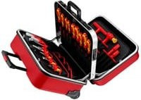 Knipex Werkzeugkoffer BIG Twin Move RED Elektro Kompetenz, 42-teilig, rot, B/T/H: 43,5 x 29,0 x 21,0 cm - Bild 1