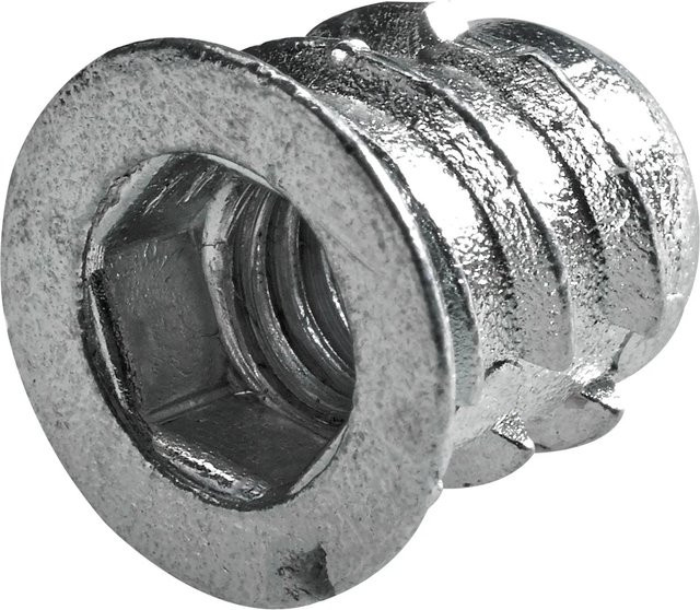Hettich Eindrehmuffen M6/8 mm aus Edelstahl in Silber, 8 Stück - Bild 1