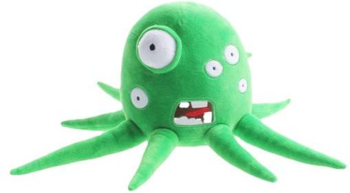 Wobbly Life Cartoon Oktopus Plüschtier, grün - Bild 1