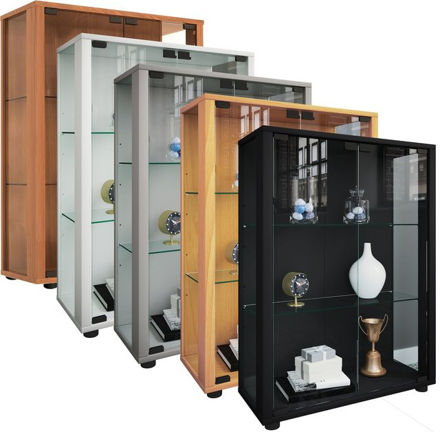 VCM Glasvitrine Sintalo stehend in Transparent mit ESG-Sicherheitsglas, H x B x T: 80 x 60 x 25 cm - Bild 1