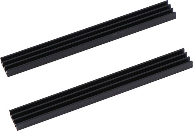 2 Stück SAFENH Aluminium-Kühlkörper in Schwarz für elektronische Chip-Kühlgeräte, B/T/H: 100 x 11 x 5 mm - Bild 1