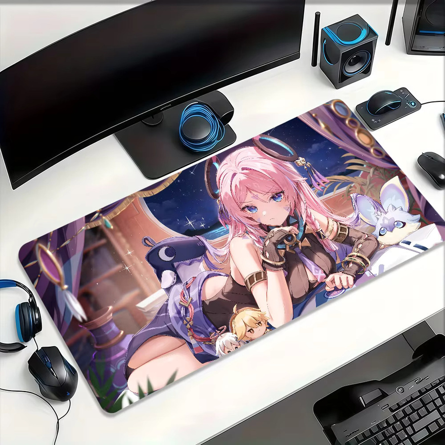 Genshin Impact Citlali Mauspad Multicolor rutschfest und verdickt für Gaming und Büro - Bild 3
