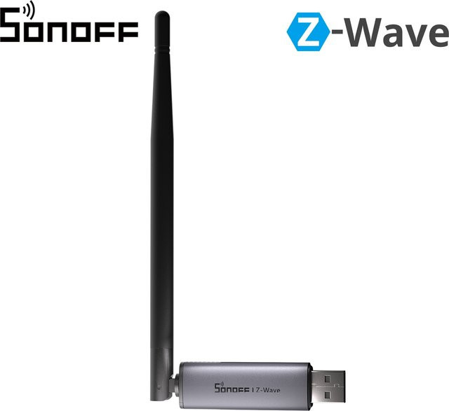 SONOFF Dongle-PZG23 Z-Wave 800 USB Stick Controller mit externer Antenne für Long Range hohe Reichweite und S2 Sicherheit in Schwarz - Bild 1