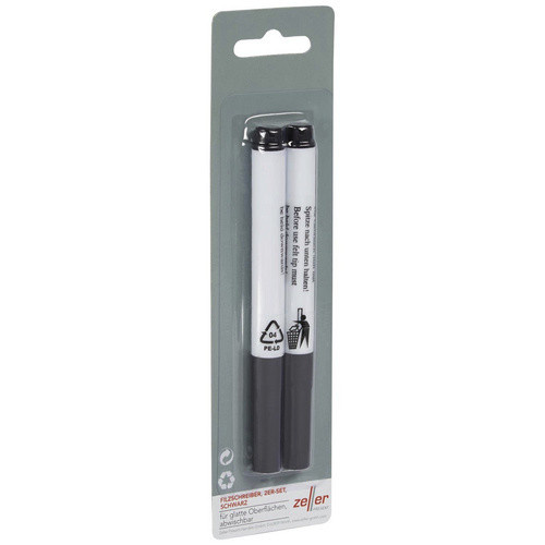 ZELLER Whiteboard-Marker mit Bullet-Spitze in Schwarz - Bild 2