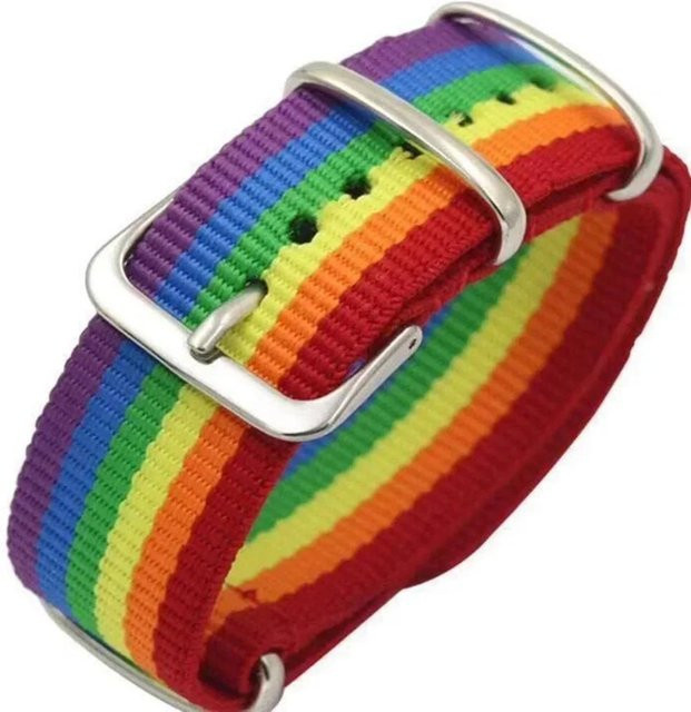 Lansoon Armband, Regenbogen, gewebt, bunt, Unisex - Bild 1