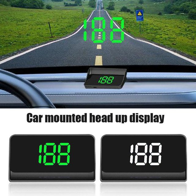Digitales Auto-Head-up-Display mit GPS-System und Tachometer in Schwarz - Bild 1